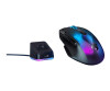 ROCCAT Kone XP Air - Maus - optisch - 10 Tasten - kabellos, kabelgebunden - Bluetooth, 2.4 GHz - kabelloser Empfänger (USB)