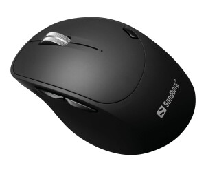 SANDBERG Pro - Maus - optisch - 6 Tasten - kabellos - 2.4 GHz, Bluetooth 4.0, Bluetooth 5.0 - kabelloser Empfänger (USB)