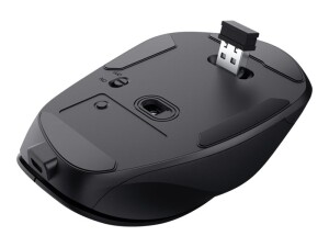 Trust Fyda Comfort - Maus - eco - ergonomisch - Für Rechtshänder - optisch - 6 Tasten - kabellos - 2.4 GHz - kabelloser Empfänger (USB)