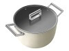 SMEG ckfc2611crm cooking pot 2 handles with lid diameter 26cm cream