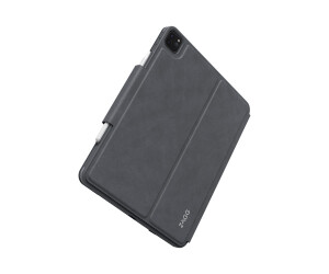 ZAGG Pro Keys - Tastatur und Foliohülle - hintergrundbeleuchtet - Bluetooth - Deutsch - Schwarz/Grau Tastatur, Schwarz/Grau Gehäuse - für Apple 11-inch iPad Pro (1. Generation, 2. Generation, 3. Generation)