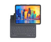 ZAGG Pro Keys - Tastatur und Foliohülle - hintergrundbeleuchtet - Bluetooth - Deutsch - Schwarz/Grau Tastatur, Schwarz/Grau Gehäuse - für Apple 11-inch iPad Pro (1. Generation, 2. Generation, 3. Generation)