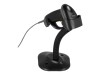 Delock USB Barcode Scanner 1D with connection cable and bracket - laser - black