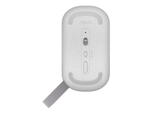 ASUS MD100 - Maus - rechts- und linkshändig - optisch - kabellos - 2.4 GHz, Bluetooth 5.0 LE - kabelloser Empfänger (USB)