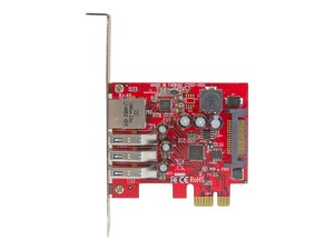 StarTech.com 3 Port PCI Express USB 3.0 Karte mit Gigabit...