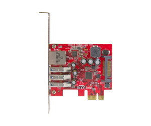 Startech.com 3 Port PCI Express USB 3.0 Card with Gigabit...