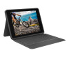 Logitech Rugged Folio - keyboard and folio hop - Apple Smart Connector - Qwerty - Nordic (Danish/Finnish/Norwegian/Swedish)