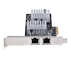 StarTech.com 2-Port 10Gbps PCIe Network Adapter Card, Network Card for PCs/Servers, Full-Height/Low-Profile PCIe Ethernet Card w/Jumbo Frames, NIC/LAN Interface Card - Marvell AQC113CS Chipset, PXE Boot (ST10GSPEXNDP2)