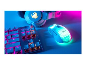 Turtle Beach Roccat Burst Pro Air - Mouse - ergonomically - optically - 6 keys - wireless - 2.4 GHz, Bluetooth 5.2 - Wireless recipient (USB)