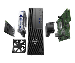 Dell Precision 3460 Small Form Factor - SFF - 1 x Core i7 12700 / 2.1 GHz - vPro - RAM 16 GB - SSD 512 GB - NVMe, Class 40 - DVD-Writer - Quadro T1000 - GigE - Win 10 Pro (mit Win 11 Pro Lizenz)