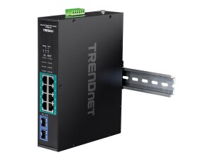 TRENDnet TI-PGM102 - Switch - industriell - 8 x 10/100/1000 (PoE+)