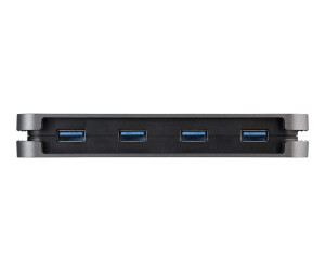 StarTech.com 4 Port USB 3.0 Hub - SuperSpeed 5 Gbit/s USB 3.1 Gen 1 Type-A Verteiler - USB Bus Powered -  28cm USB Host Kabel (HB30AM4AB)