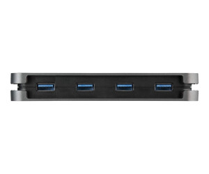 StarTech.com 4 Port USB 3.0 Hub - SuperSpeed 5 Gbit/s USB 3.1 Gen 1 Type-A Verteiler - USB Bus Powered -  28cm USB Host Kabel (HB30AM4AB)
