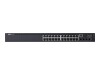 Dell Networking N1524P - Switch - L2+ - managed - 24 x 10/100/1000 + 4 x 10 Gigabit SFP+ - Luftstrom von vorne nach hinten - an Rack montierbar - PoE+ (30.8 W)