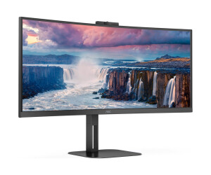 AOC Value-line CU34V5CW/BK - V5 series - LED-Monitor - gebogen - 86.4 cm (34")
