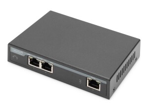 Digitus Extender 2 -Port Gigabit 4Poe 802.3at 60W -...