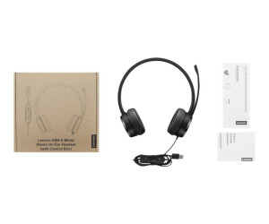 Lenovo Headset - On -ear - wired - USB -A