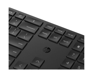 HP 655 - keyboard and mouse set - wireless - 2.4 GHz
