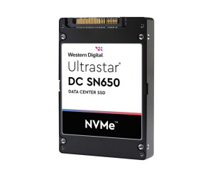 WD Ultrastar DC SN650 WUS5EA176ESP5E3 - SSD - 7.68 TB - intern - 2.5" (6.4 cm)