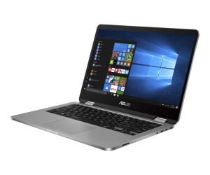 ASUS VivoBook Flip 14 TP401MA EC412TS - Flip-Design - Intel Celeron N4020 / 1.1 GHz - Win 10 Home in S mode - UHD Graphics 600 - 4 GB RAM - 128 GB eMMC - 35.6 cm (14")