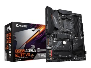 Gigabyte B550 AORUS Elite V2 - 1.0 - Motherboard - ATX - Socket AM4 - AMD B550 Chipsatz - USB 3.2 Gen 1, USB 3.2 Gen 2, USB-C Gen1 - 2.5 Gigabit LAN - Onboard-Grafik (CPU erforderlich)