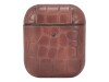 TerraTec Air Box - Tasche für Kopfhöhrer - Polycarbonat - Stone Brown - für Apple AirPods (1. Generation, 2. Generation)