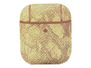 TerraTec Air Box - Tasche für Kopfhöhrer - Polycarbonat - Snake Brown - für Apple AirPods (1. Generation, 2. Generation)
