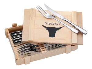 WMF Ranch - Steakbesteck-Set - 12 St&uuml;ck - 24 cm