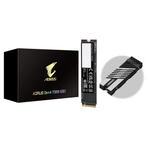 Gigabyte AORUS Gen4 7300 - SSD - verschlüsselt - 2 TB - intern - M.2 2280 - PCIe 4.0 x4 (NVMe)