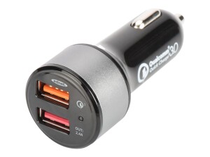 ednet. Quick Charge 3.0 Auto-Ladeadapter, Dual Port
