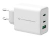 Conceptronic ALTHEA12W 3-Port 65W GaN USB PD Charger - Netzteil - 65 Watt - 5 A (USB, 2 x USB-C)