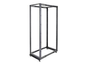 StarTech.com Open Frame Rack 42HE - 4 Pfosten Serverschrank - 58 cm - 104 cm tiefenverstellbar mit Rollen / Nivellierfüße und Kabelverwaltung (4POSTRACK42)