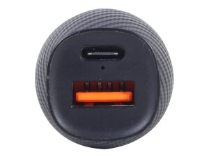 Gembird Auto-Netzteil - 18 Watt - 3 A - QC 3.0, PD - 2 Ausgabeanschlussstellen (USB, 24 pin USB-C)