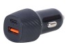 Gembird Auto-Netzteil - 18 Watt - 3 A - QC 3.0, PD - 2 Ausgabeanschlussstellen (USB, 24 pin USB-C)