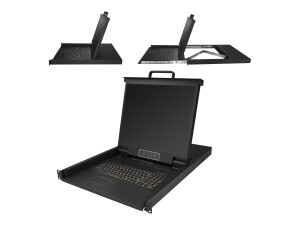 StarTech.com 8 Port Rack KVM Konsole mit 1,8 m Kabeln -...