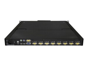 StarTech.com 8 Port Rackmontage KVM Konsole für Server Rack - VGA KVM - 19in - 1HE - KVM-Konsole mit KVM-Switch - 8 Anschlüsse - PS/2, USB - US - 48.3 cm (19")