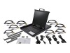 StarTech.com 8 Port Rack KVM Konsole mit 1,8 m Kabeln - US Tastatur(QWERTY), Integrierter KVM Switch mit 19" LCD Monitor - 1HE LCD KVM Konsole - OSD KVM - 50.000 MTBF - USB + VGA(RKCONS1908K) - KVM-Konsole mit KVM-Switch - 8 Anschlüsse - PS/2, USB - US-En