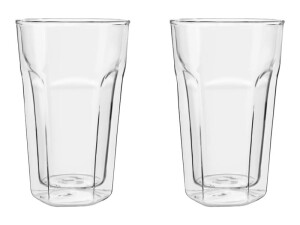 Bredemeijer Group Leopold Vienna - Latte Macchiato-Glass - Grösse 8.6 cm diameter - Höhe 13.3 cm - 280 ml (Packung mit 2)