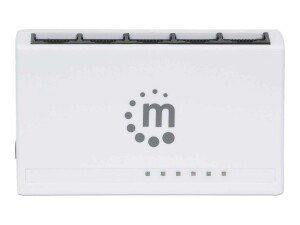 Manhattan 5-Port Fast Ethernet Switch, Plastic, Three...