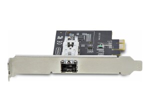 StarTech.com 1-Port GbE SFP Network Card, PCIe 2.1 x1, Intel I210-IS, 1GbE Controller, 1000BASE Copper/Fiber Optic, Single-Port Gigabit Ethernet NIC, Desktop/Server Backplanes - Windows and Linux Compatible (P011GI-NETWORK-CARD)