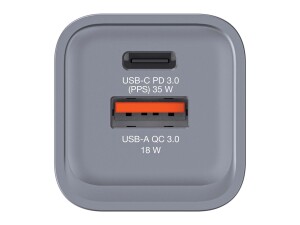 Verbatim Netzteil - GaN - 35 Watt - 3 A - PD 3.0, QC 3.0...