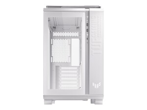 ASUS TUF Gaming GT502 - White Edition - mid tower - ATX - Seitenteil mit Fenster (gehärtetes Glas)