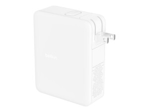 Belkin BoostCharge Pro - Netzteil - GaN-Technologie - 140 Watt - Fast Charge, Power Delivery 3.1 - 4 Ausgabeanschlussstellen (3 x USB-C, USB)