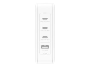Belkin BoostCharge Pro - Netzteil - GaN-Technologie - 140 Watt - Fast Charge, Power Delivery 3.1 - 4 Ausgabeanschlussstellen (3 x USB-C, USB)