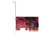 StarTech.com PCIe SATA Controller Karte - 6 Port SATA 3 Erweiterungskarte/Kontroller - 6Gbit/s - Voll- und Low-Profile Blende - PCI Express Festplatten kontroller/Adapter (6P6G-PCIE-SATA-CARD)