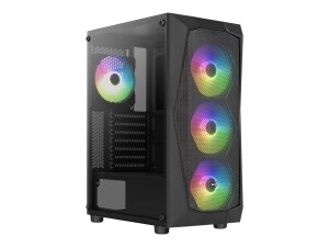 AEROCOOL ADVANCED TECHNOLOGIES AeroCool Falcon ARGB - Mid tower - ATX - Seitenteil mit Fenster (gehärtetes Glas)