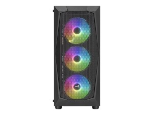AEROCOOL ADVANCED TECHNOLOGIES AeroCool Falcon ARGB - Mid tower - ATX - Seitenteil mit Fenster (gehärtetes Glas)