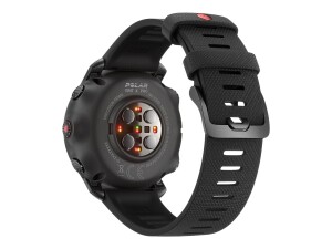 POLAR Grit X Pro - Titan - Sportuhr mit Band - perforiertes Leder - grau - Bandgröße: M/L - Anzeige 3 cm (1.2")