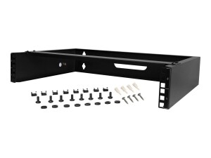 StarTech.com 2U Wall Mount Rack, 19" Wall Mount Network Rack, 14 inch Deep (Low Profile)