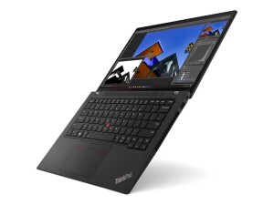 Lenovo ThinkPad T14 Gen 4 21HD - 180°-Scharnierdesign - Intel Core i7 1355U / 1.7 GHz - Win 11 Pro - Intel Iris Xe Grafikkarte - 32 GB RAM - 1 TB SSD TCG Opal Encryption 2, NVMe, Performance - 35.6 cm (14")